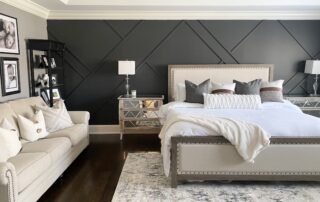 Modern bedroom with grey accent wall how can you tell if paint has gone bad