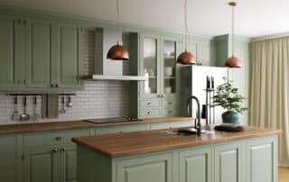 Stripping old paint from cabinets, interior house painting in winter