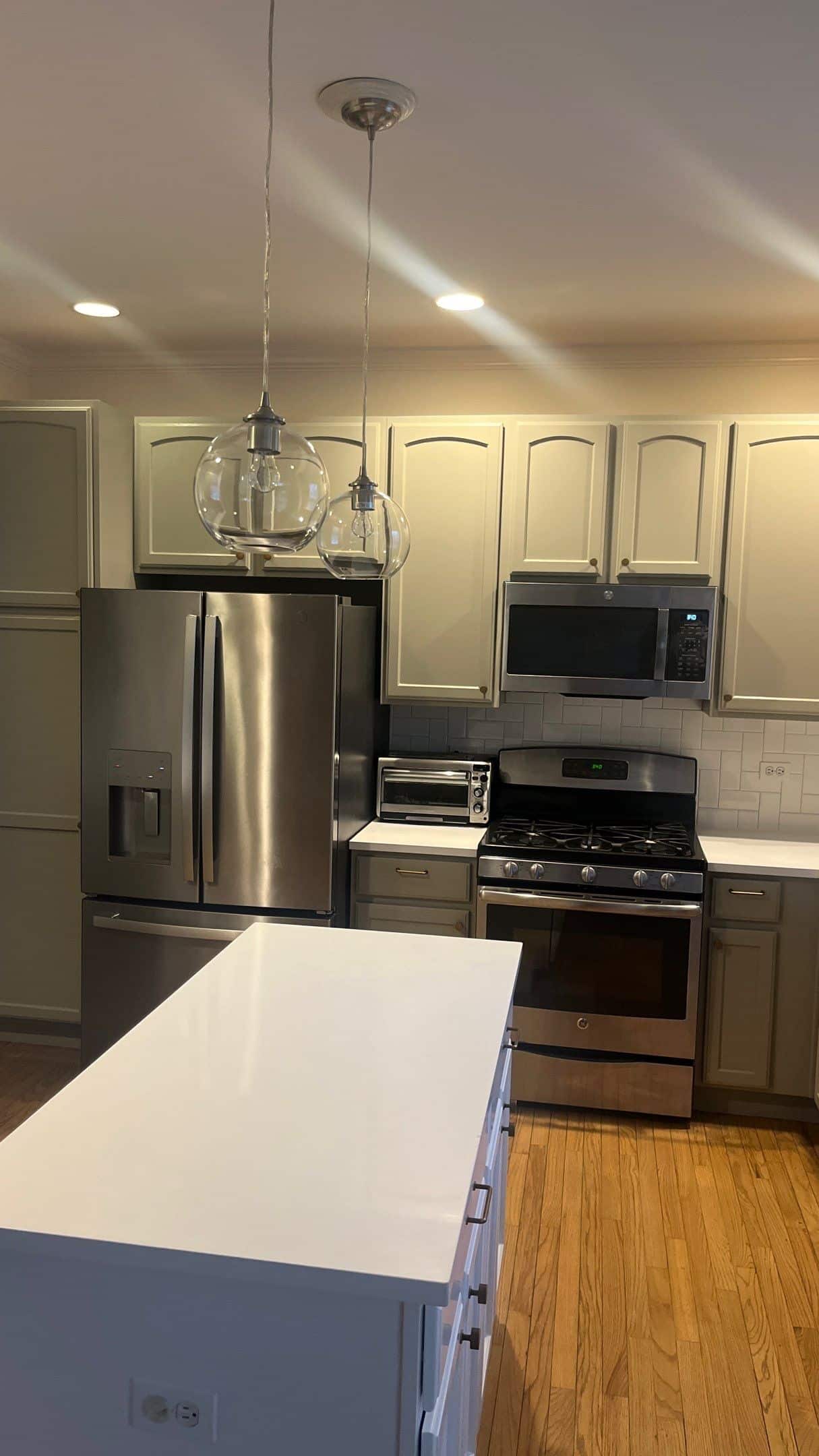 interior kitchen cabinet painting and refinishing