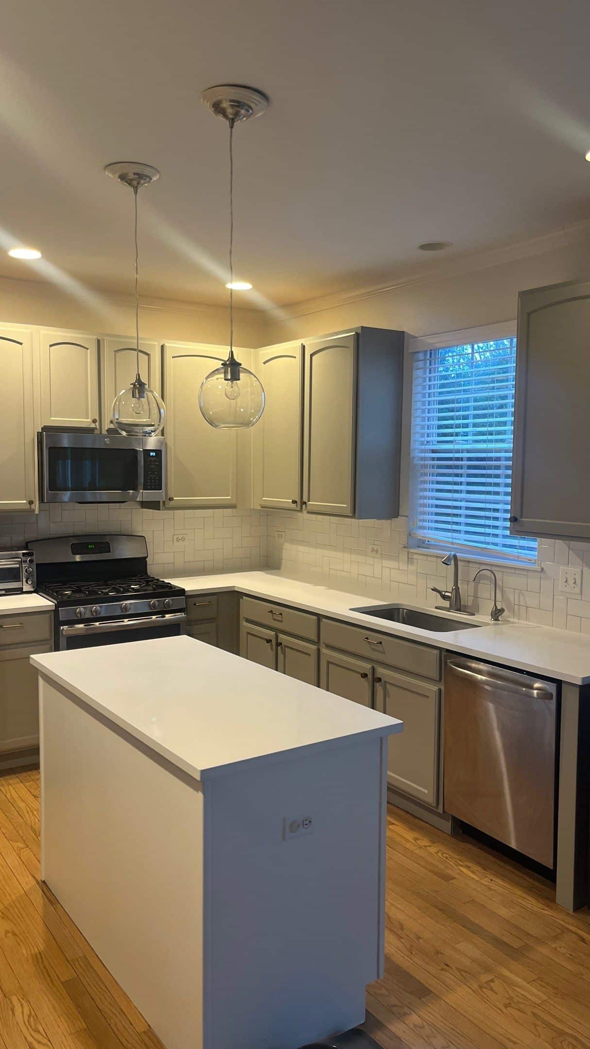 interior kitchen cabinet painting and refinishing